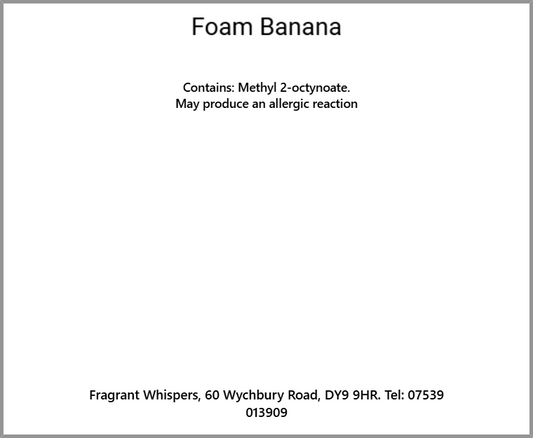 Foam Banana Wax Melt